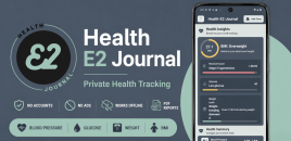 Health E2 Journal for Android – A privacy first, Simple Health Tracking App Without Subscriptions