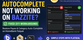 Fix HomeBank Auto-Complete Not Working on Bazzite (Flatpak)